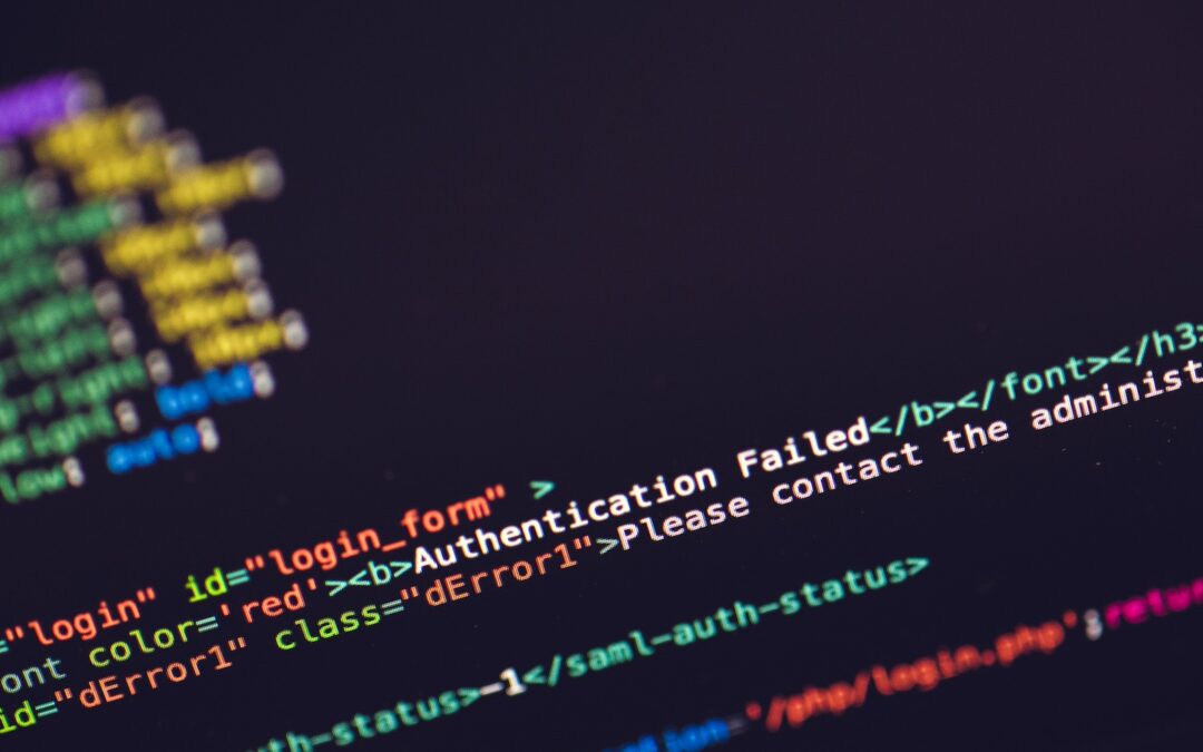 Authentication error on a code screen